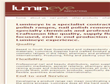 Tablet Screenshot of lumineye.com.au